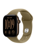 Apple Watch Series 12 GPS 42mm Dark Bronze Aluminium Case with Olive Sport Band M/L MJEG4 